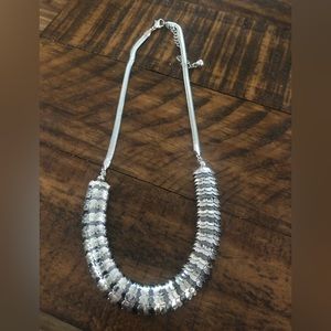Silver fashion necklace